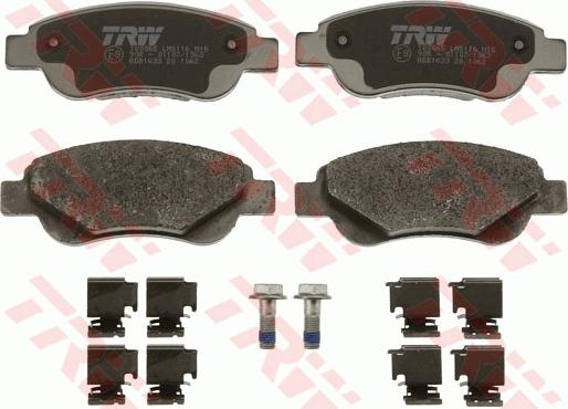 TRW GDB1633 - Brake Pad Set, disc brake onlydrive.pro