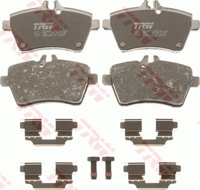 TRW GDB1629 - Brake Pad Set, disc brake onlydrive.pro