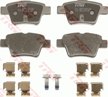 TRW GDB1620 - Brake Pad Set, disc brake onlydrive.pro