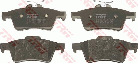 TRW GDB1621 - Brake Pad Set, disc brake onlydrive.pro