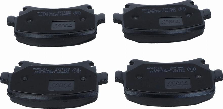 TRW GDB1622 - Brake Pad Set, disc brake onlydrive.pro