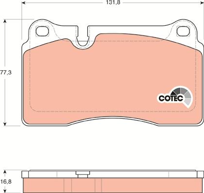 TRW GDB1670 - Brake Pad Set, disc brake onlydrive.pro