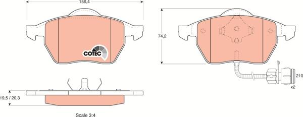 TRW GDB1049 - Brake Pad Set, disc brake onlydrive.pro