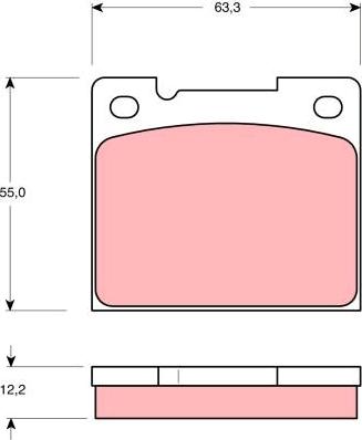 TRW GDB1066 - Тормозные колодки, дисковые, комплект onlydrive.pro