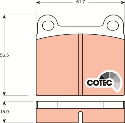 TRW GDB101 - Brake Pad Set, disc brake onlydrive.pro