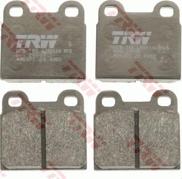 TRW GDB102 - Brake Pad Set, disc brake onlydrive.pro