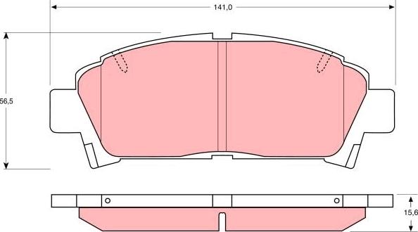 TRW GDB1145 - Brake Pad Set, disc brake onlydrive.pro