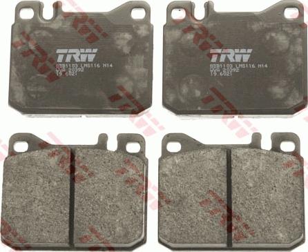 TRW GDB1103 - Brake Pad Set, disc brake onlydrive.pro