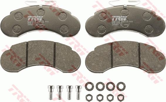 TRW GDB1114 - Brake Pad Set, disc brake onlydrive.pro