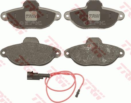 TRW GDB1115 - Brake Pad Set, disc brake onlydrive.pro