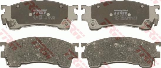 TRW GDB1139 - Brake Pad Set, disc brake onlydrive.pro