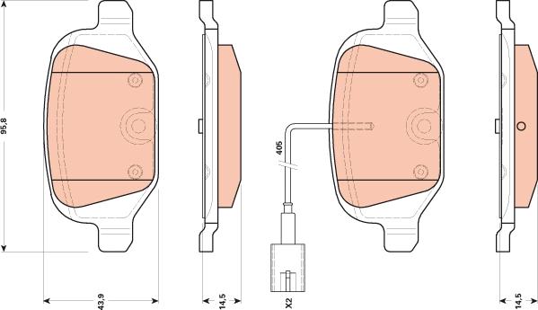 TRW GDB1894 - Piduriklotsi komplekt,ketaspidur onlydrive.pro