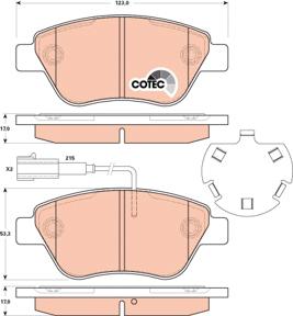 TRW GDB1891 - Brake Pad Set, disc brake onlydrive.pro