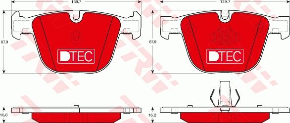 TRW GDB1892DTE - Piduriklotsi komplekt,ketaspidur onlydrive.pro