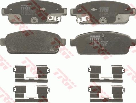 TRW GDB1844 - Brake Pad Set, disc brake onlydrive.pro