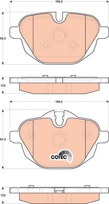 TRW GDB1840 - Brake Pad Set, disc brake onlydrive.pro