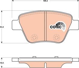 TRW GDB1841 - Brake Pad Set, disc brake onlydrive.pro