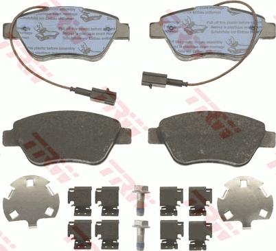 TRW GDB1842 - Brake Pad Set, disc brake onlydrive.pro