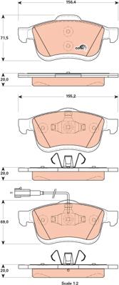 TRW GDB1864 - Brake Pad Set, disc brake onlydrive.pro