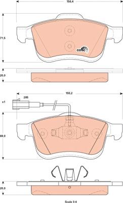 TRW GDB1865 - Brake Pad Set, disc brake onlydrive.pro