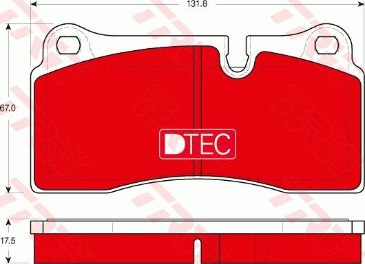 TRW GDB1816DTE - Тормозные колодки, дисковые, комплект onlydrive.pro