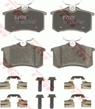 TRW GDB1813 - Brake Pad Set, disc brake onlydrive.pro