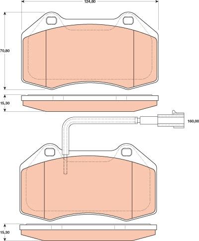 TRW GDB1812 - Тормозные колодки, дисковые, комплект onlydrive.pro