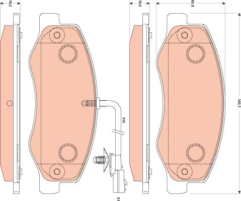 TRW GDB1885 - Brake Pad Set, disc brake onlydrive.pro