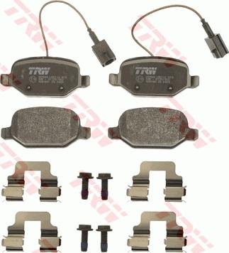 TRW GDB1881 - Brake Pad Set, disc brake onlydrive.pro