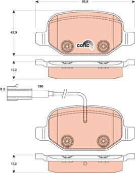 TRW GDB1881 - Brake Pad Set, disc brake onlydrive.pro