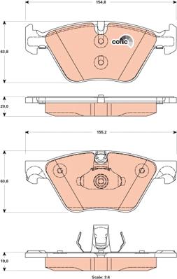 TRW GDB1882 - Brake Pad Set, disc brake onlydrive.pro