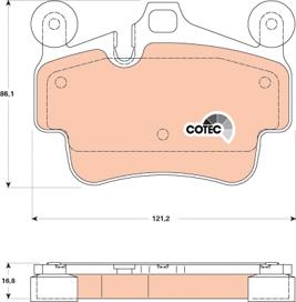 TRW GDB1836 - Brake Pad Set, disc brake onlydrive.pro