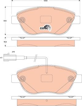 TRW GDB1829 - Brake Pad Set, disc brake onlydrive.pro