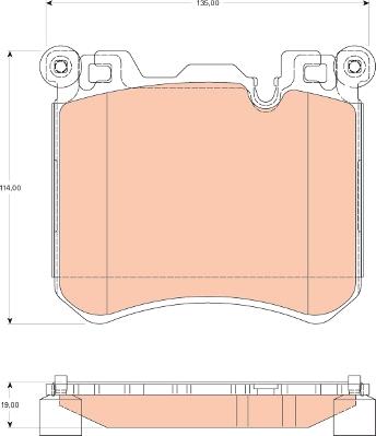 TRW GDB1826 - Piduriklotsi komplekt,ketaspidur onlydrive.pro