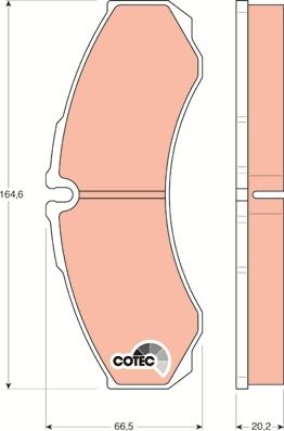 TRW GDB1345 - Brake Pad Set, disc brake onlydrive.pro