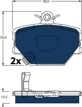 TRW GDB1365BTE - Brake Pad Set, disc brake onlydrive.pro