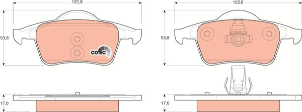 TRW GDB1389 - Brake Pad Set, disc brake onlydrive.pro