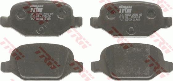 TRW GDB1384 - Brake Pad Set, disc brake onlydrive.pro