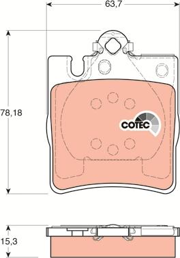 TRW GDB1334 - Brake Pad Set, disc brake onlydrive.pro