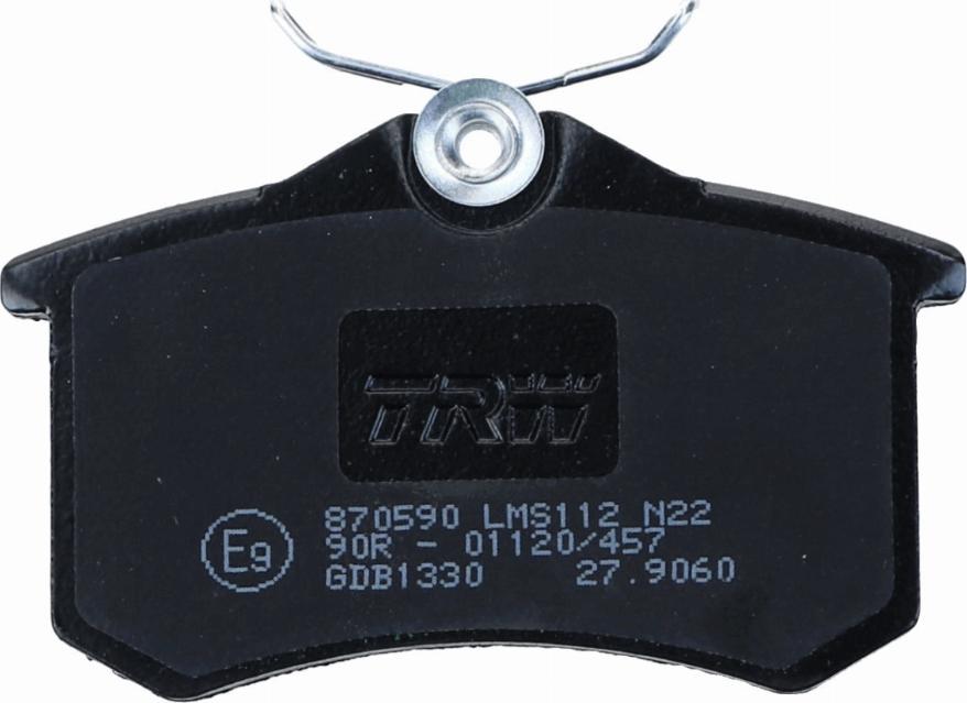 TRW GDB1330 - Brake Pad Set, disc brake onlydrive.pro