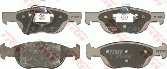 TRW GDB1291 - Brake Pad Set, disc brake onlydrive.pro