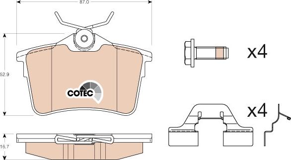 TRW GDB1799 - Brake Pad Set, disc brake onlydrive.pro