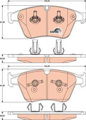 TRW GDB1794 - Brake Pad Set, disc brake onlydrive.pro