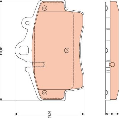 TRW GDB1756 - Brake Pad Set, disc brake onlydrive.pro