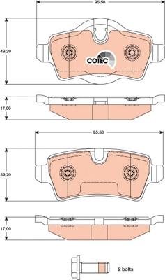 TRW GDB1766 - Brake Pad Set, disc brake onlydrive.pro