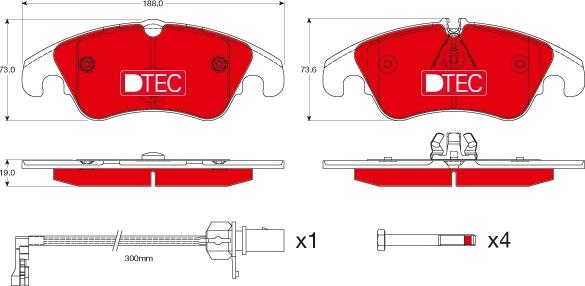 TRW GDB1768DTE - Brake Pad Set, disc brake onlydrive.pro