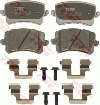 TRW GDB1763 - Brake Pad Set, disc brake onlydrive.pro