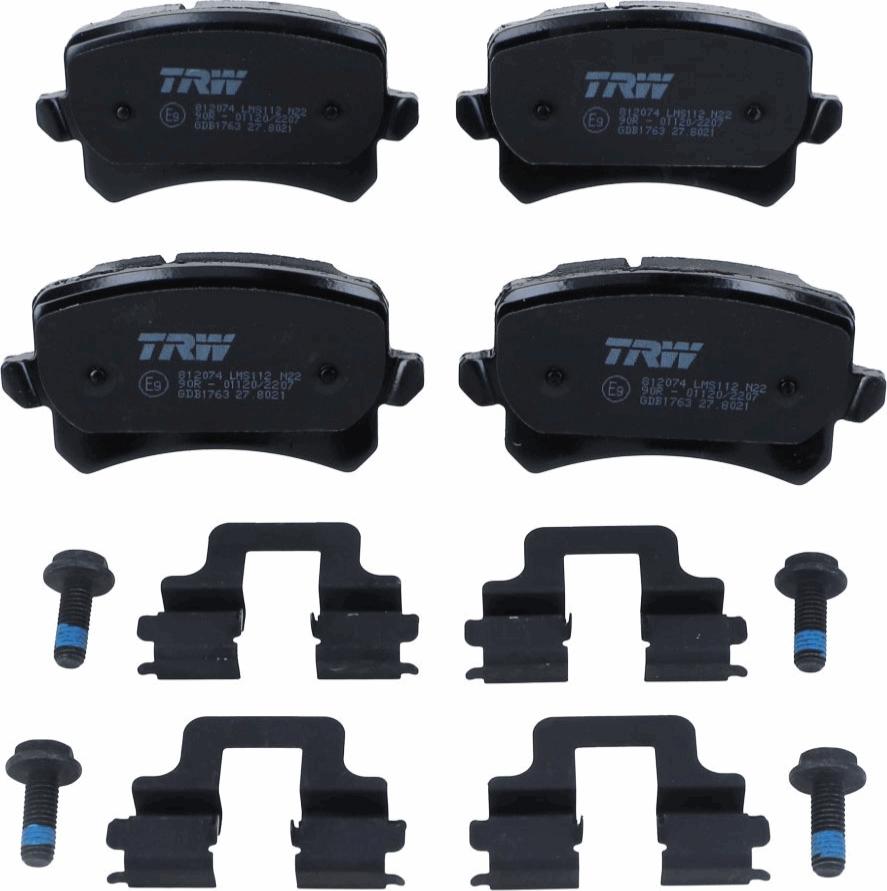 TRW GDB1763 - Brake Pad Set, disc brake onlydrive.pro