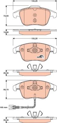 TRW GDB1762 - Piduriklotsi komplekt,ketaspidur onlydrive.pro