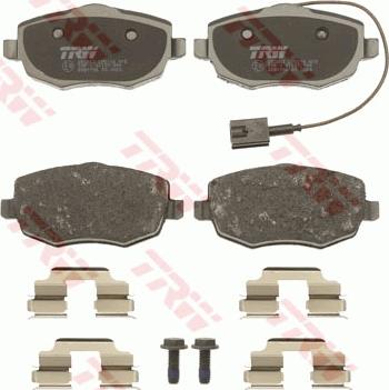 TRW GDB1706 - Brake Pad Set, disc brake onlydrive.pro